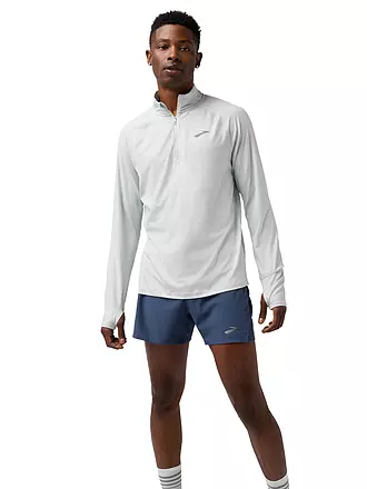BROOKS | Camiseta de running con cremallera Dash 3.0 para hombre | hellgrau